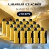 20 pcs alibarbar ice adjust 12000 puffs