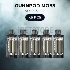 5 pcs gunnpod moss 8000 puffs