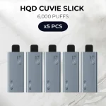5 PCS - HQD Cuvie Slick 6000 Puffs