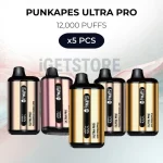 5 PCS - Punkapes Ultra Pro 12000 Puffs