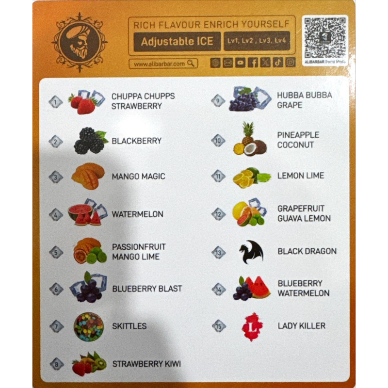 Alibarbar Ice Adjust 12000 Puffs - Grapefruit Guava Lemon - Image 3