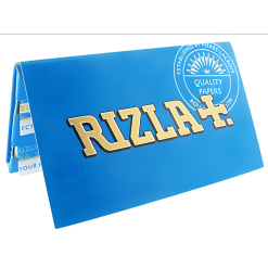 RIZLA - Medium Thin Blue Double 100 Leaves