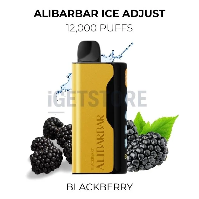 Alibarbar ice adjust 12000 puffs blackberry
