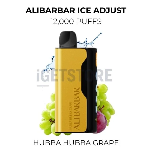 Alibarbar ice adjust 12000 puffs hubba hubba grape