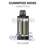 GunnPod Moss 8000 - Icy Clear
