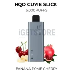 HQD Cuvie Slick 6000 - Banana Pome Cherry