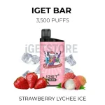 IGET Bar 3500 Puffs - Strawberry Lychee Ice