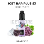 IGET Bar Plus S3 10000 Puffs - Grape Ice