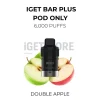 Iget bar plus pods 6000 puffs double apple