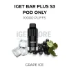 Iget bar plus pods puffs grape ice
