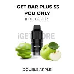 Iget bar plus s3 pod only 10000 puffs double apple