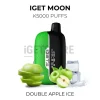 Iget moon k5000 puffs double apple ice