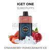 Iget one 12000 puffs strawberry pomegranate ice