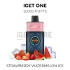 iget one 12000 puffs strawberry watermelon ice