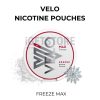Velo nicotine pouches freeze max