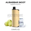 Alibarbar ingot 9000 puffs grape ice