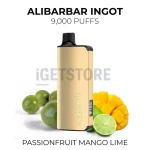 Alibarbar Ingot 9000 Puffs - Passionfruit Mango Lime