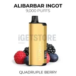 Alibarbar Ingot 9000 Puffs - Quadruple Berry