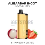 Alibarbar Ingot 9000 Puffs - Strawberry Lychee