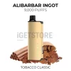 Alibarbar ingot 9000 puffs tobacco classic