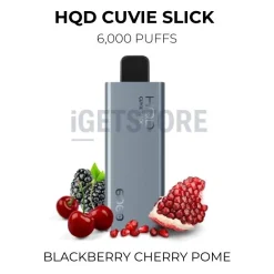 Hqd cuvie slick 6000 blackberry cherry pome