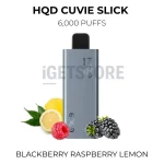 HQD Cuvie Slick 6000 Puffs - Blackberry Raspberry Lemon