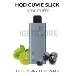 HQD Cuvie Slick 6000 Puffs - Blueberry Lemonade