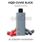 HQD Cuvie Slick 6000 Puffs - Blueberry Raspberry