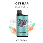 IGET Bar 3500 Puffs - Ice Cream