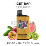 IGET Bar 3500 Puffs - Passion Fruit Mango Lime
