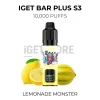 Iget bar plus s3 10000 lemonade monster