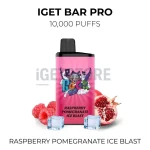 IGET Bar Pro 10000 Puffs - Raspberry Pomegranate Ice Blast