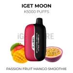 IGET Moon K5000 Puffs - Passion Fruit Mango Smoothie