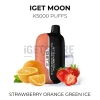Iget moon k5000 puffs strawberry orange green ice