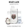 Kuz lux 9000 puffs cool coconut ice